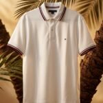 Polo Tommy Wicking De Corte Regular color Blanco.