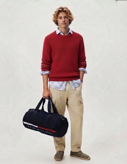 Flag Stripe Logo Duffle