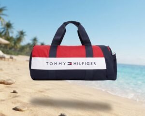 Tommy Logo Colorblock Canvas Duffle Bag - Image 3