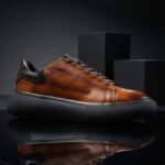 Low-top sneaker Miel suela Negra