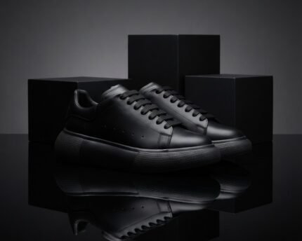 Low-top sneaker Negro suela Negra