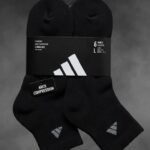 CLIMACOOL PAQUETE DE 6 CALCETINES QUARTER NEGRO