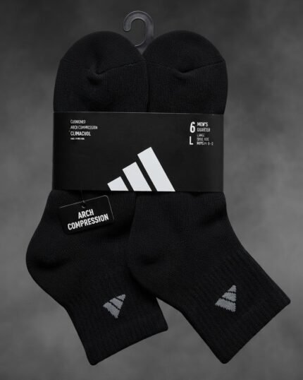 CLIMACOOL PAQUETE DE 6 CALCETINES QUARTER NEGRO