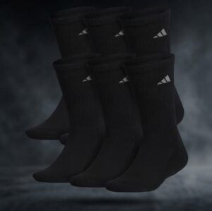 CLIMACOOL PAQUETE DE 6 CALCETINES NEGRO