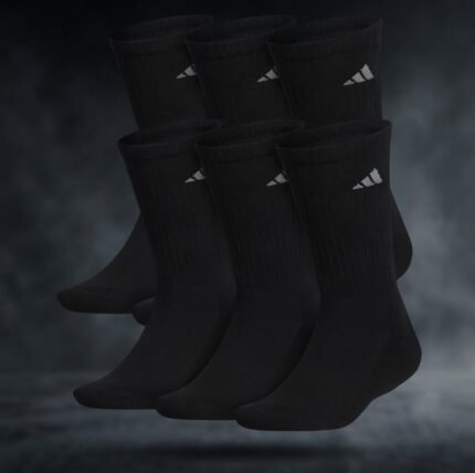 CLIMACOOL PAQUETE DE 6 CALCETINES NEGRO